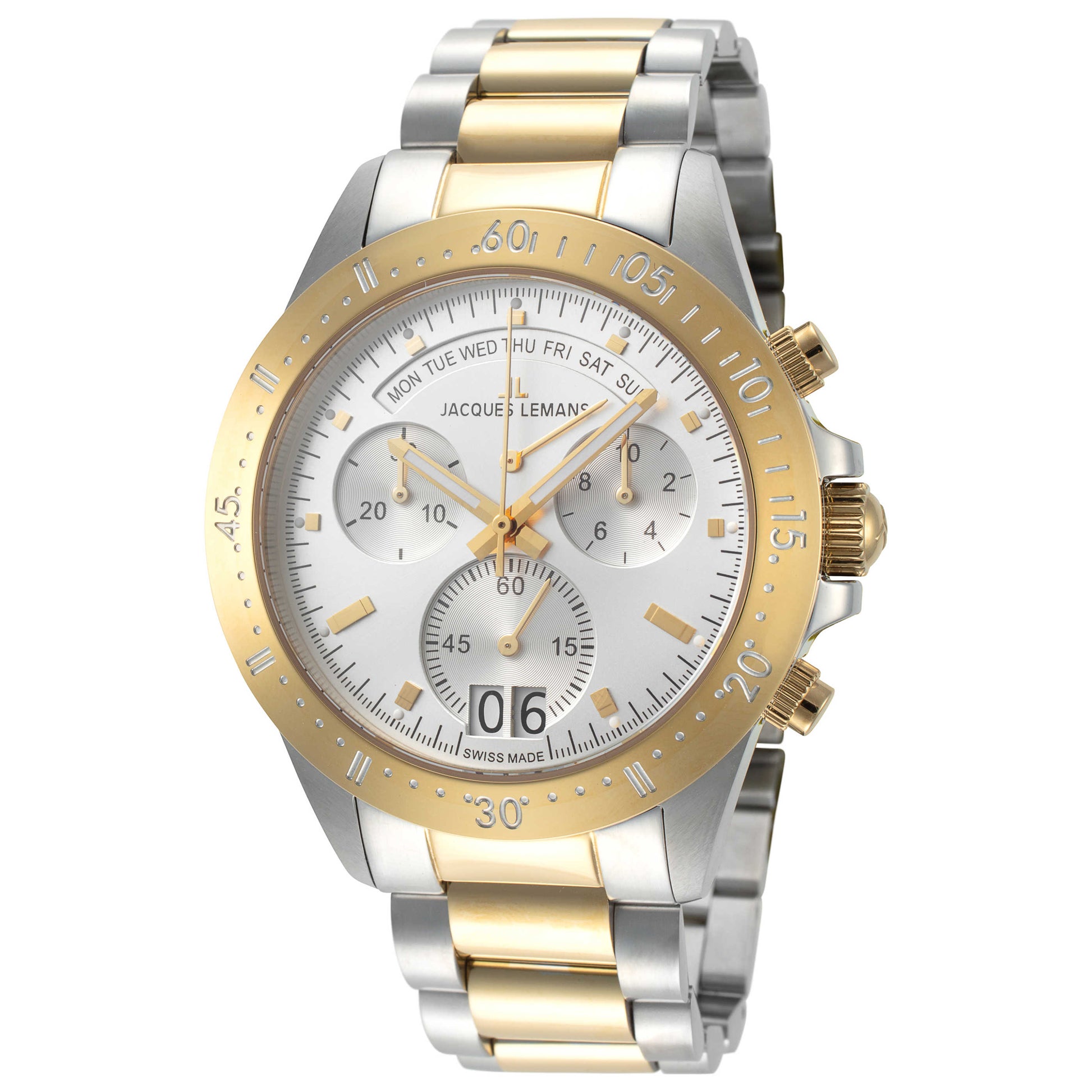 Front view of Jacques Lemans Jubiläumsuhr Men's Quartz Watch 40-10C