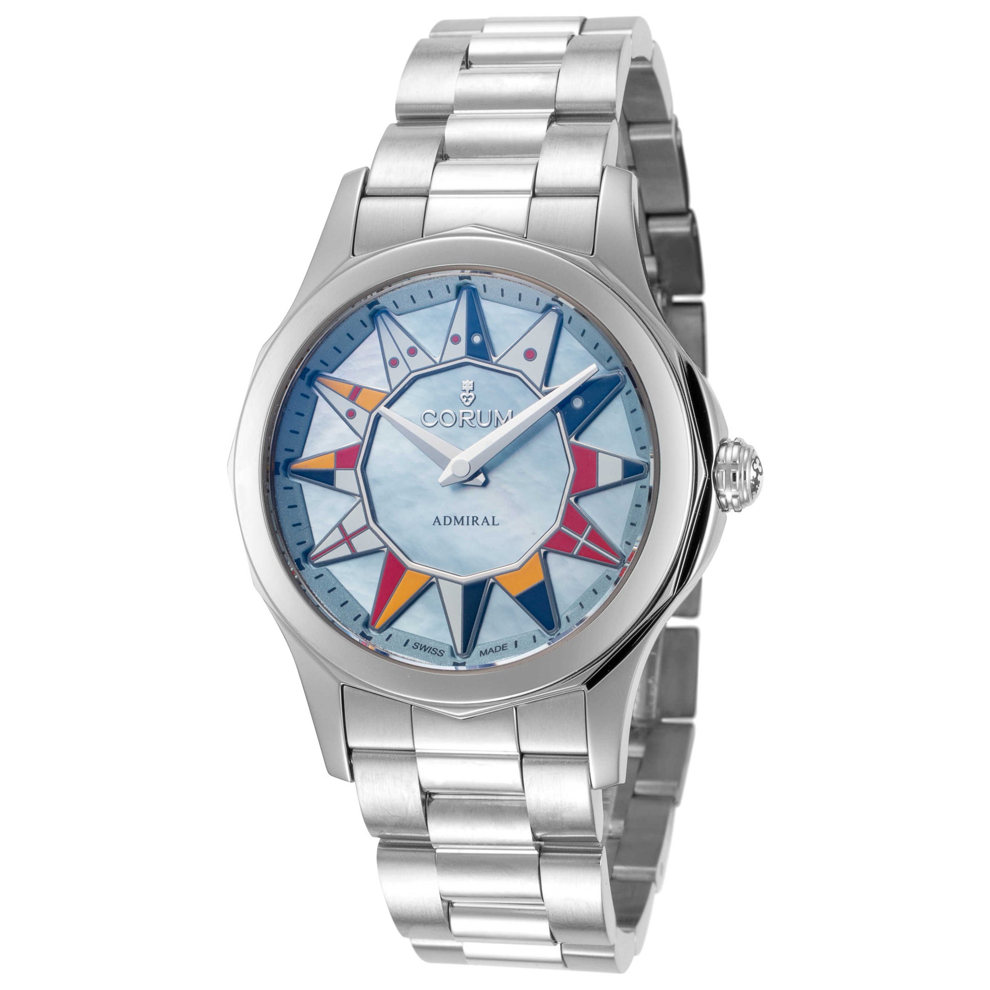 Front view of Corum Admiral's Cup Women's Automatic Watch 400-100-20-V200-BC12