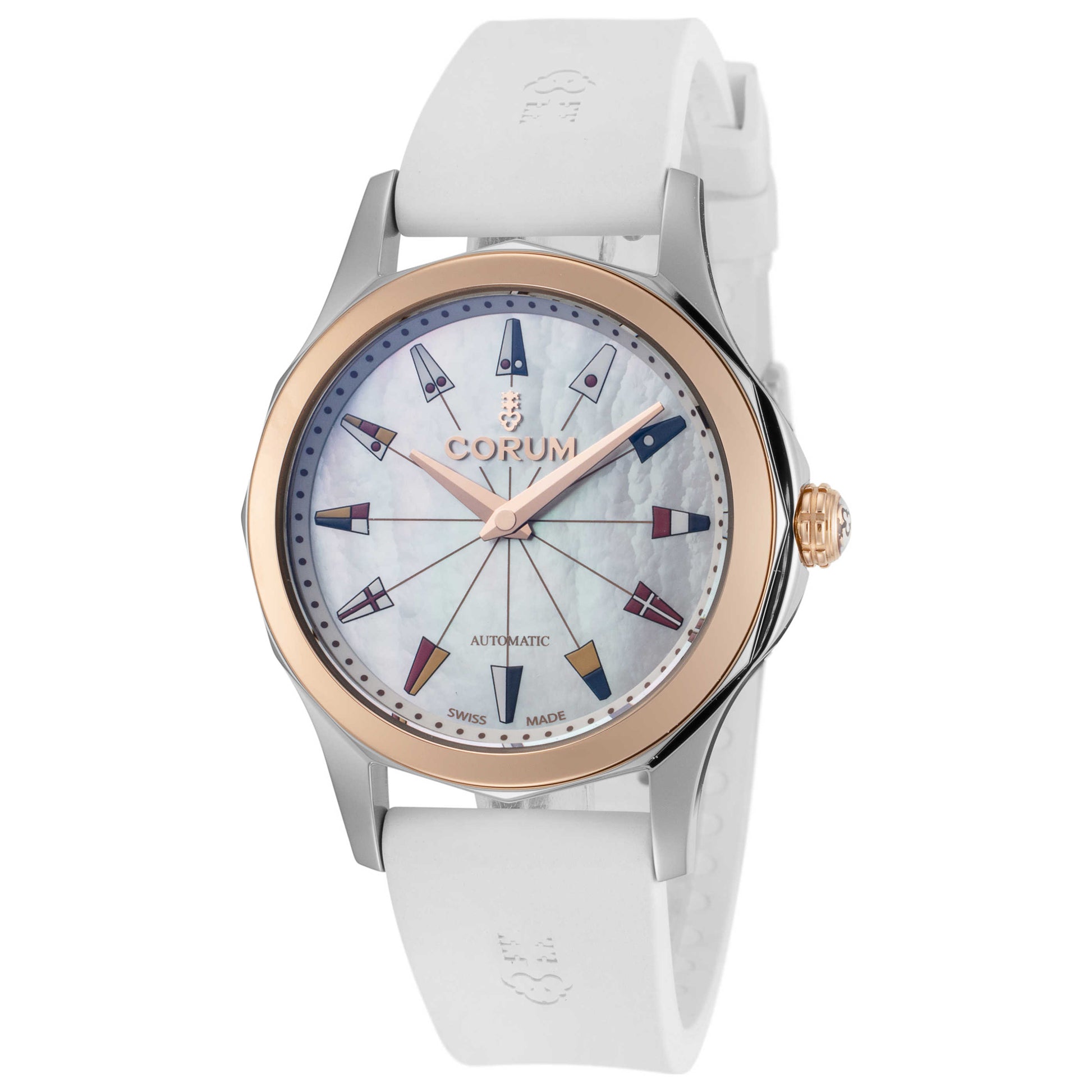 Front view of Corum Admiral's Cup Women's Automatic Watch 400-100-24-0379-PN13