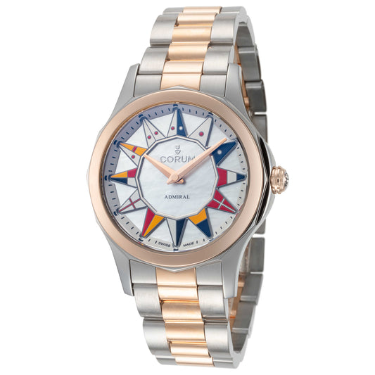 Front view of Corum Admiral's Cup Women's Automatic Watch 400-100-24-V200-BL12