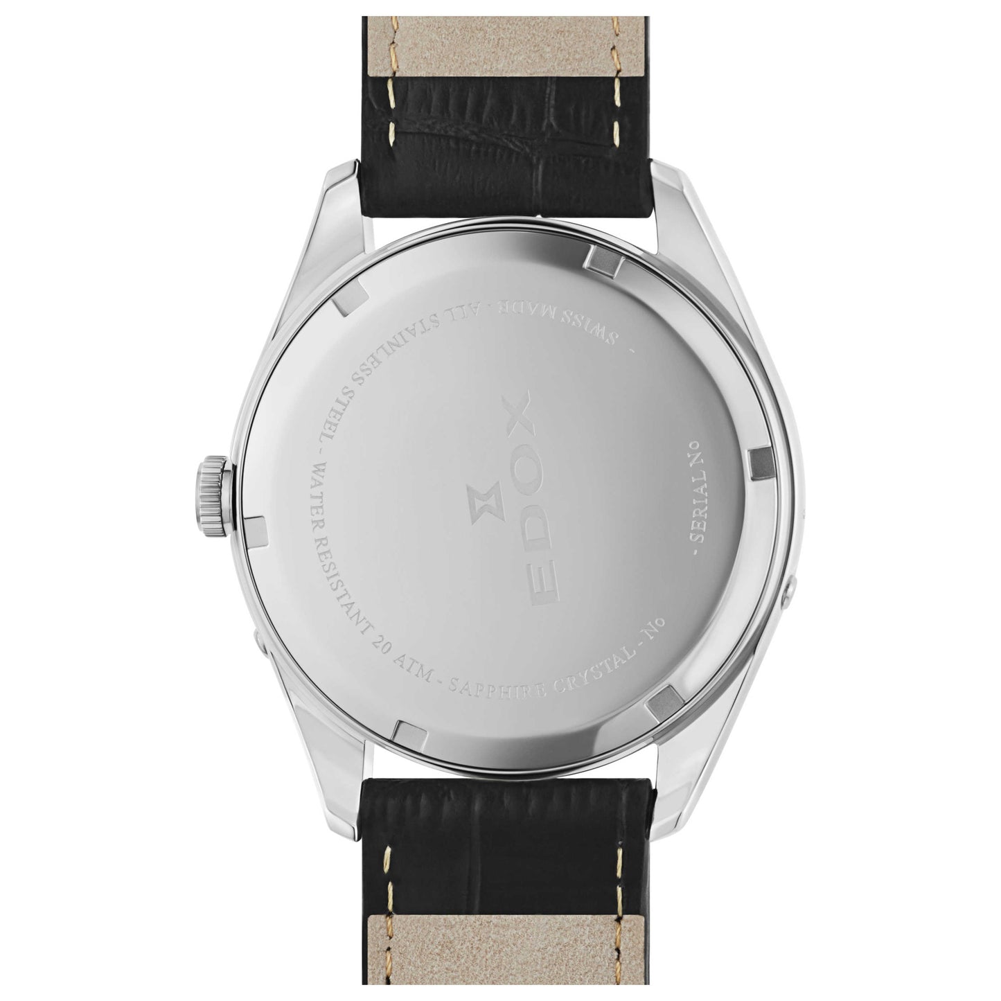 Edox Les Vauberts Men's Swiss Quartz (Battery-Powered) Watch 40008-3-ARN - Image #2