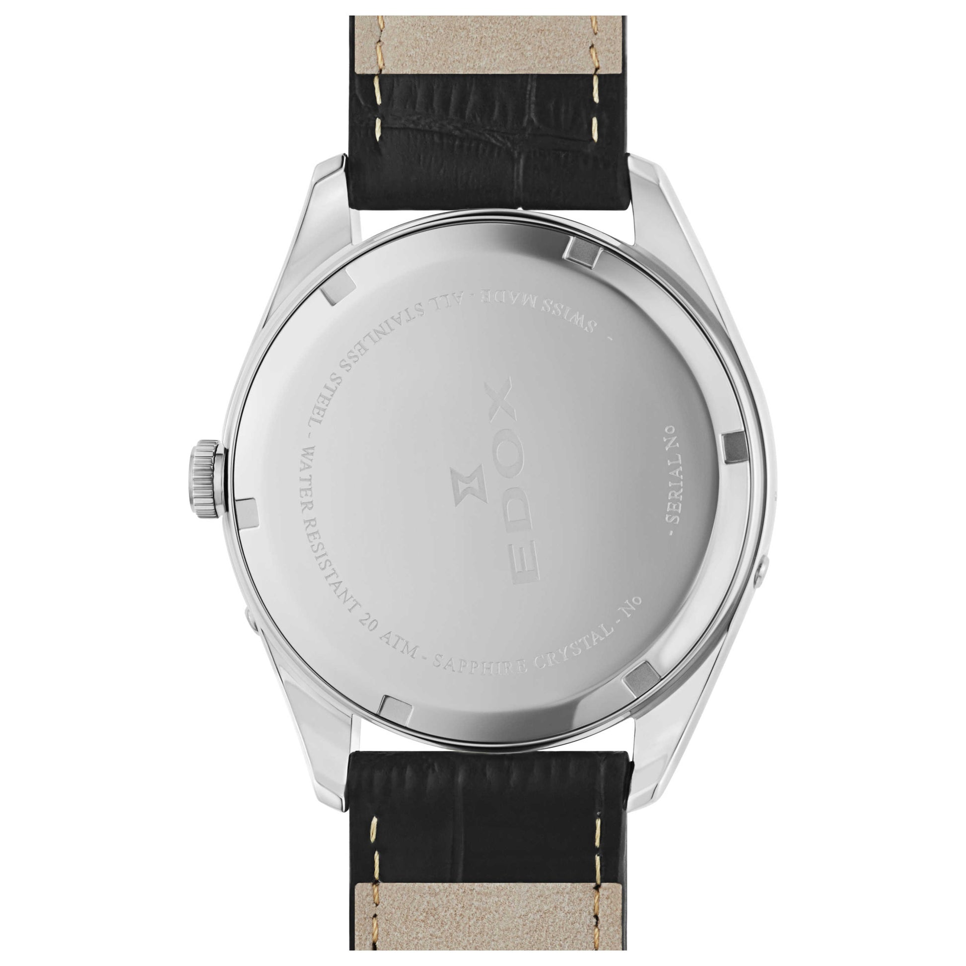 Edox Les Vauberts Men's Swiss Quartz (Battery-Powered) Watch 40008-3-ARN - Image #2