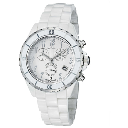 Front view of Grovana Ceramic Women's Quartz Watch 4001.9183