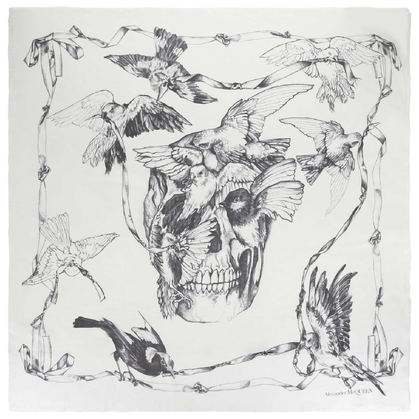 Front view of Alexander McQueen Women's Scarves 400603-3418Q-9260