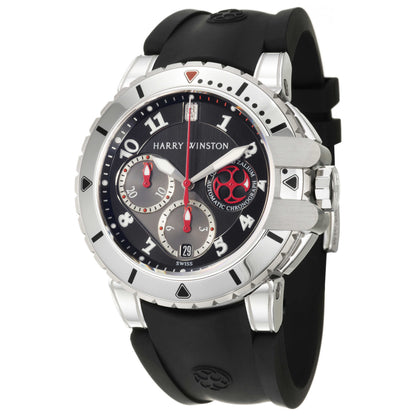 Front view of Harry Winston Ocean Collection Men's Automatic Watch 410-MCA44WZC-K