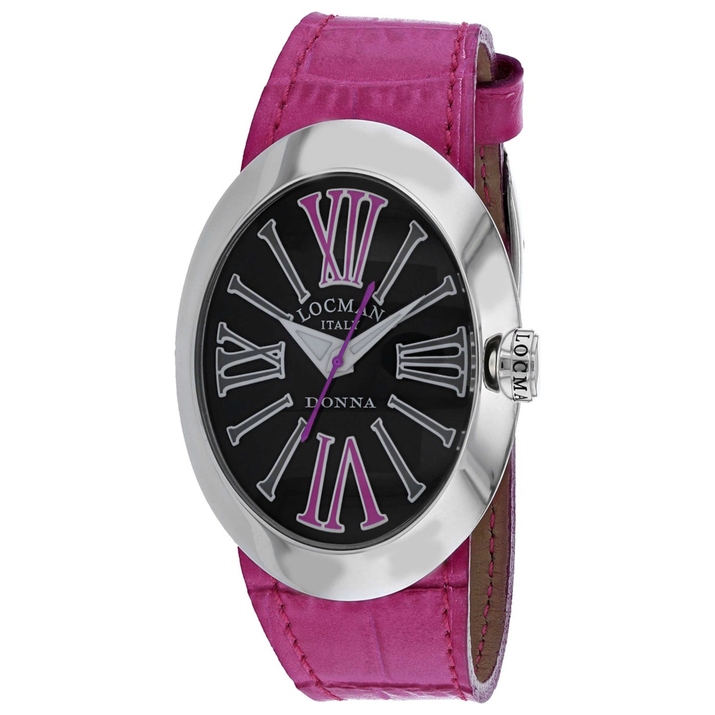 Front view of Locman Glamour Donna Women's Automatic Watch 410BKFX