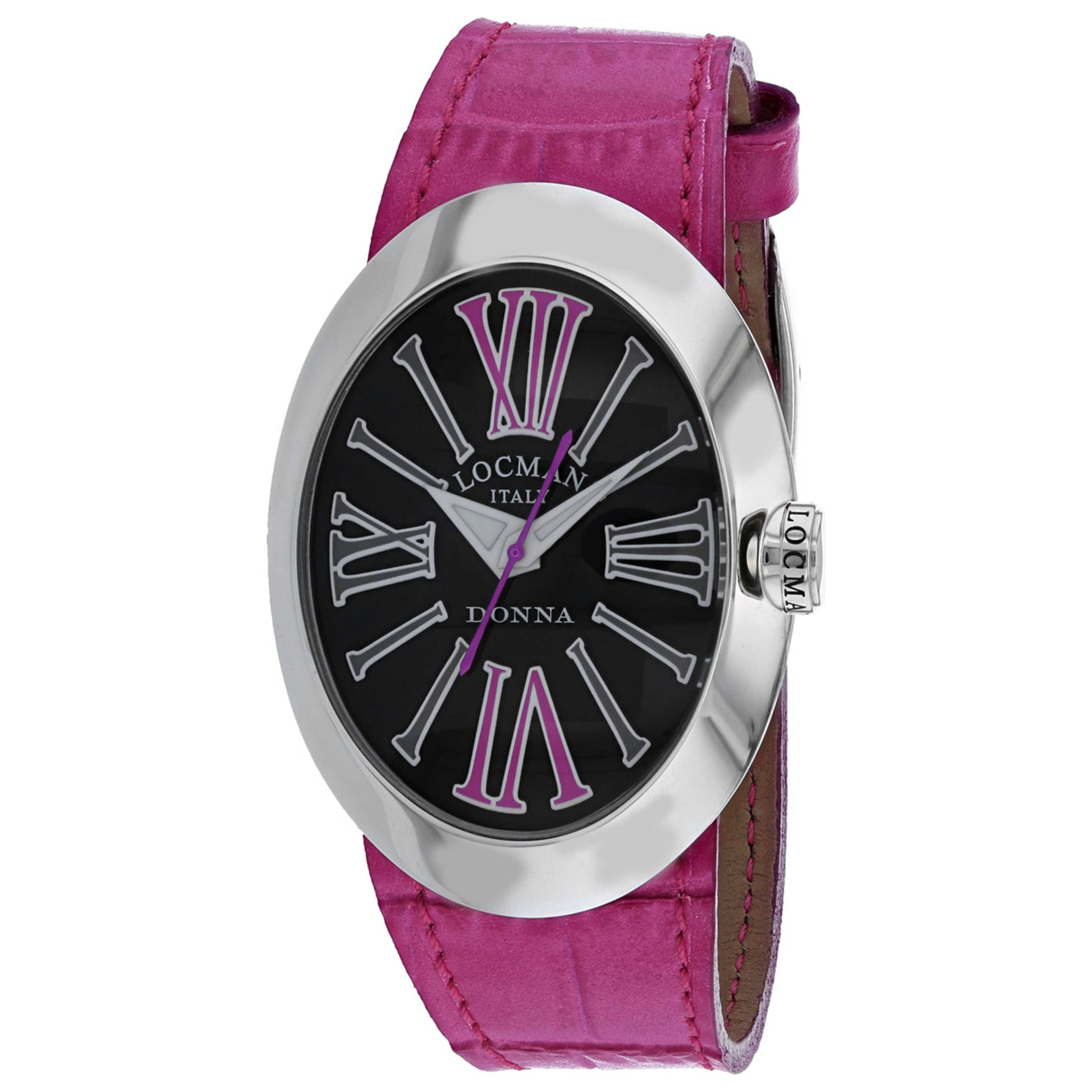 Front view of Locman Glamour Donna Women's Automatic Watch 410BKFX