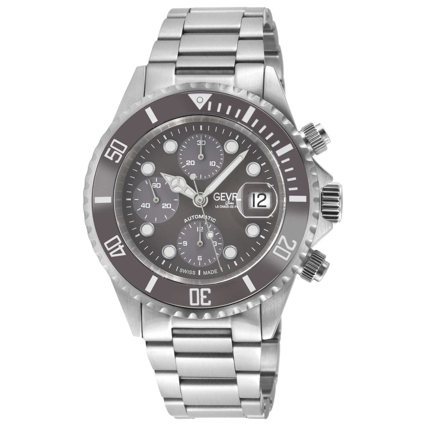 Front view of Gevril Wall Street Chrono Men's Automatic Watch 4154A