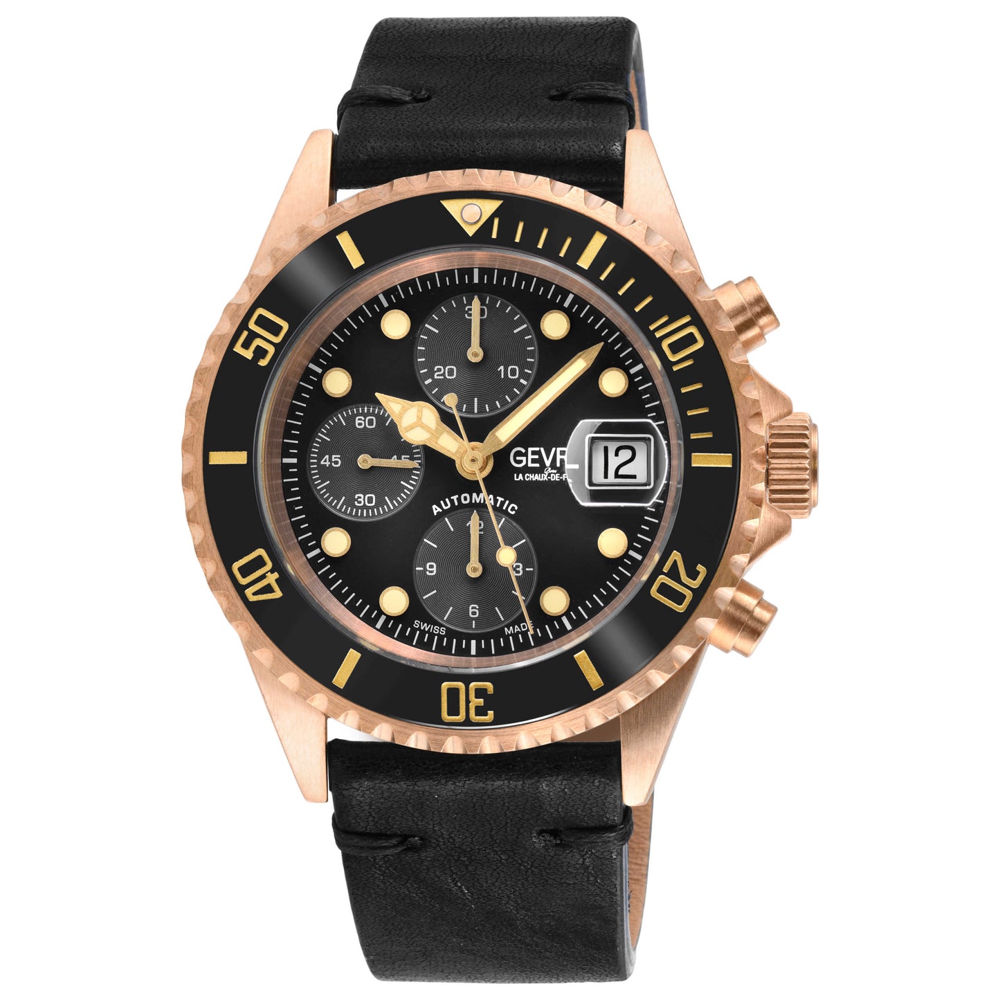 Front view of Gevril Wallstreet Men's Automatic Watch 4167