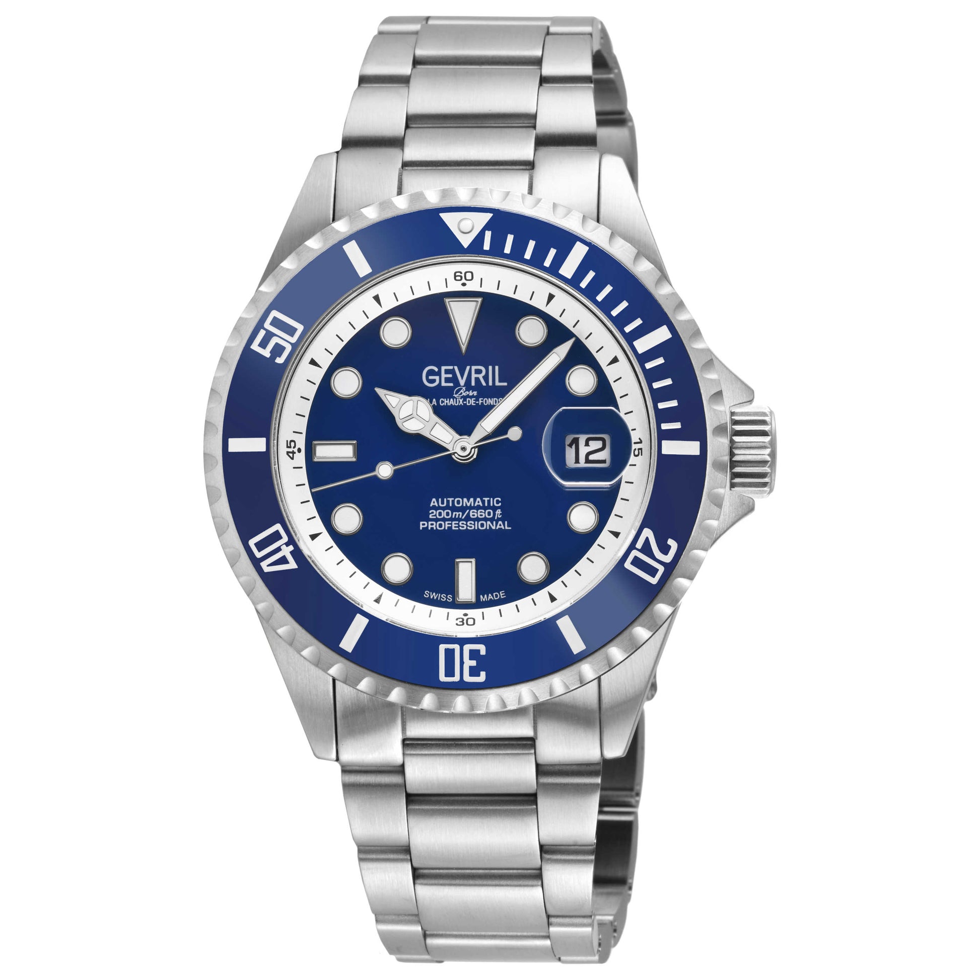 Front view of Gevril Wallstreet Men's Automatic Watch 41851A