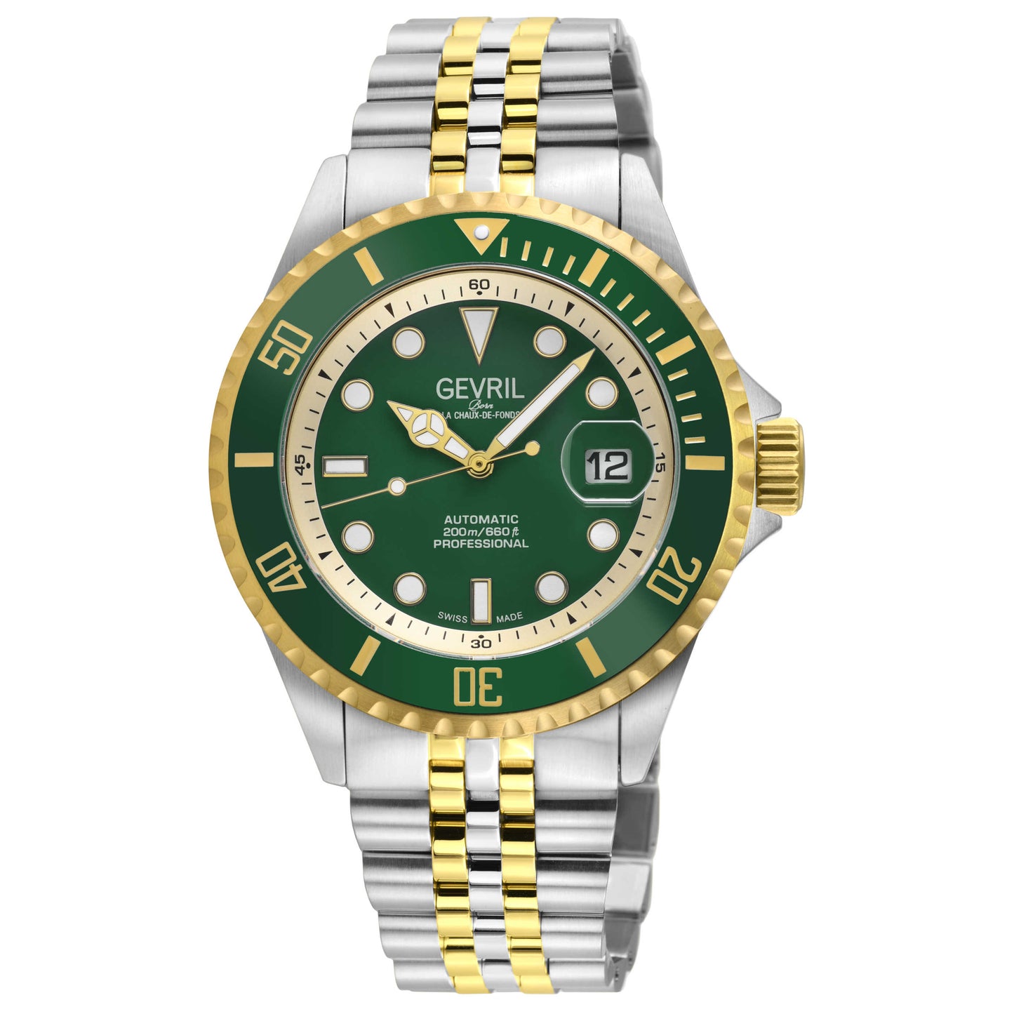 Front view of Gevril Wallstreet Men's Automatic Watch 41857B