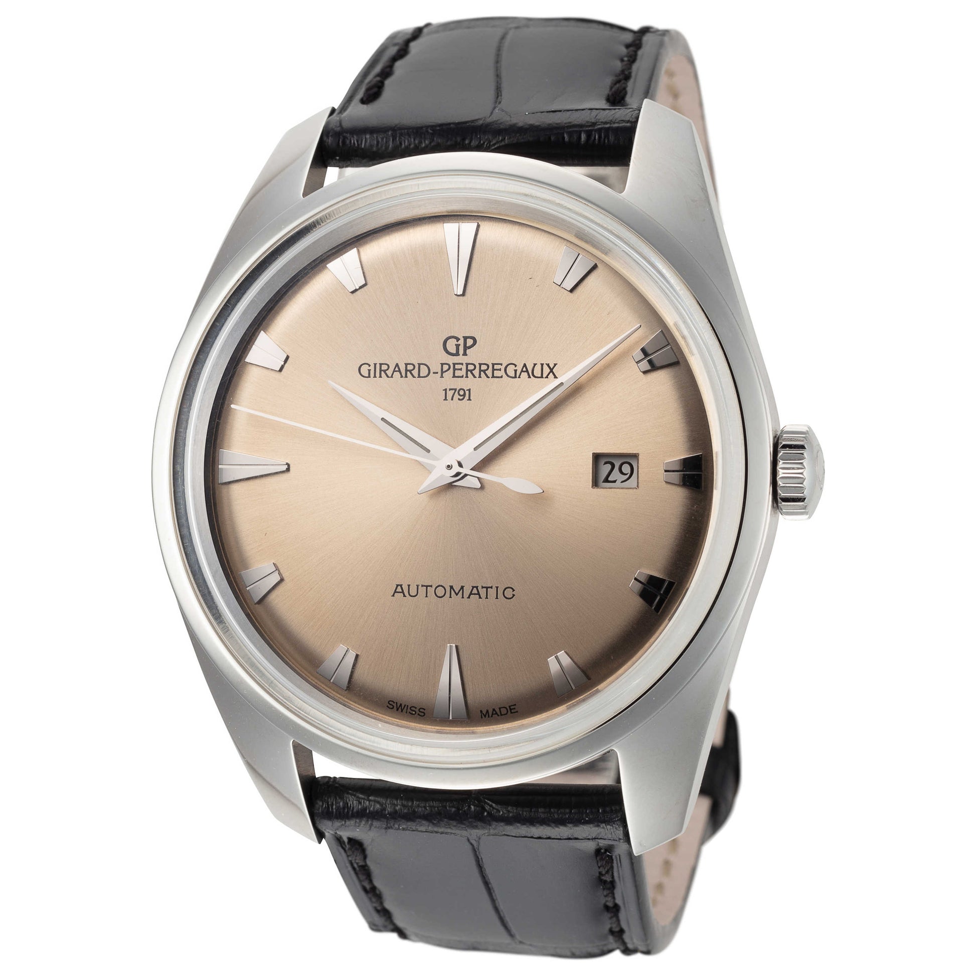 Front view of Girard-Perregaux 1957 Men's Automatic Watch 41957-11-131-BB6A