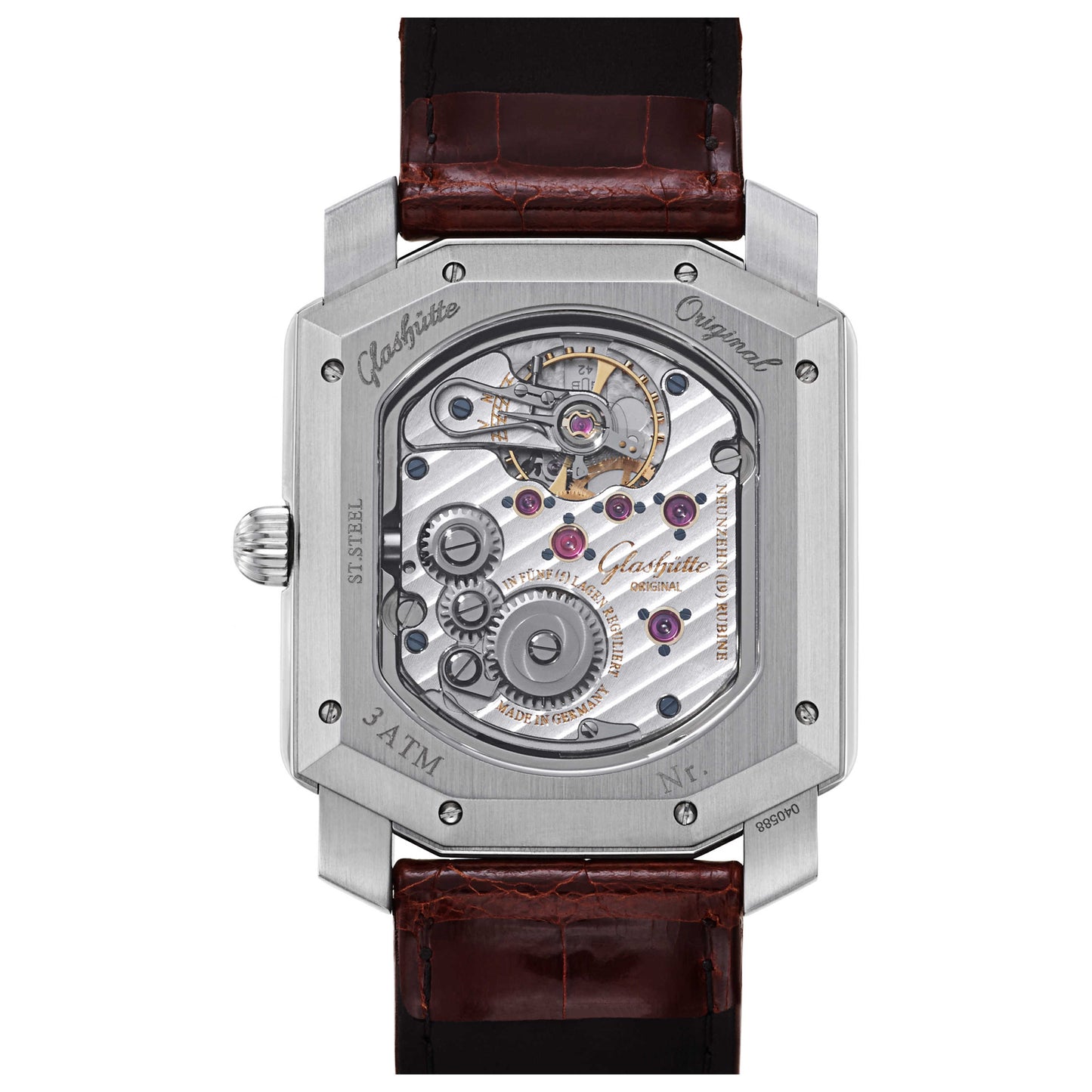 Glashutte Karree Men's Manual-Wind Watch 42-01-11-11-04 - Image #2