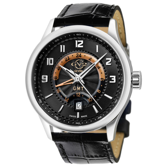 Front view of GV2 by Gevril Giromondo Men's Quartz Watch 42300
