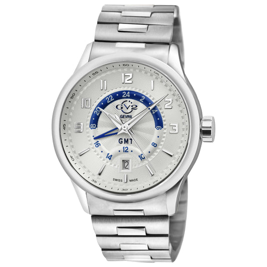 Front view of GV2 by Gevril Giromondo Men's Quartz Watch 42301B