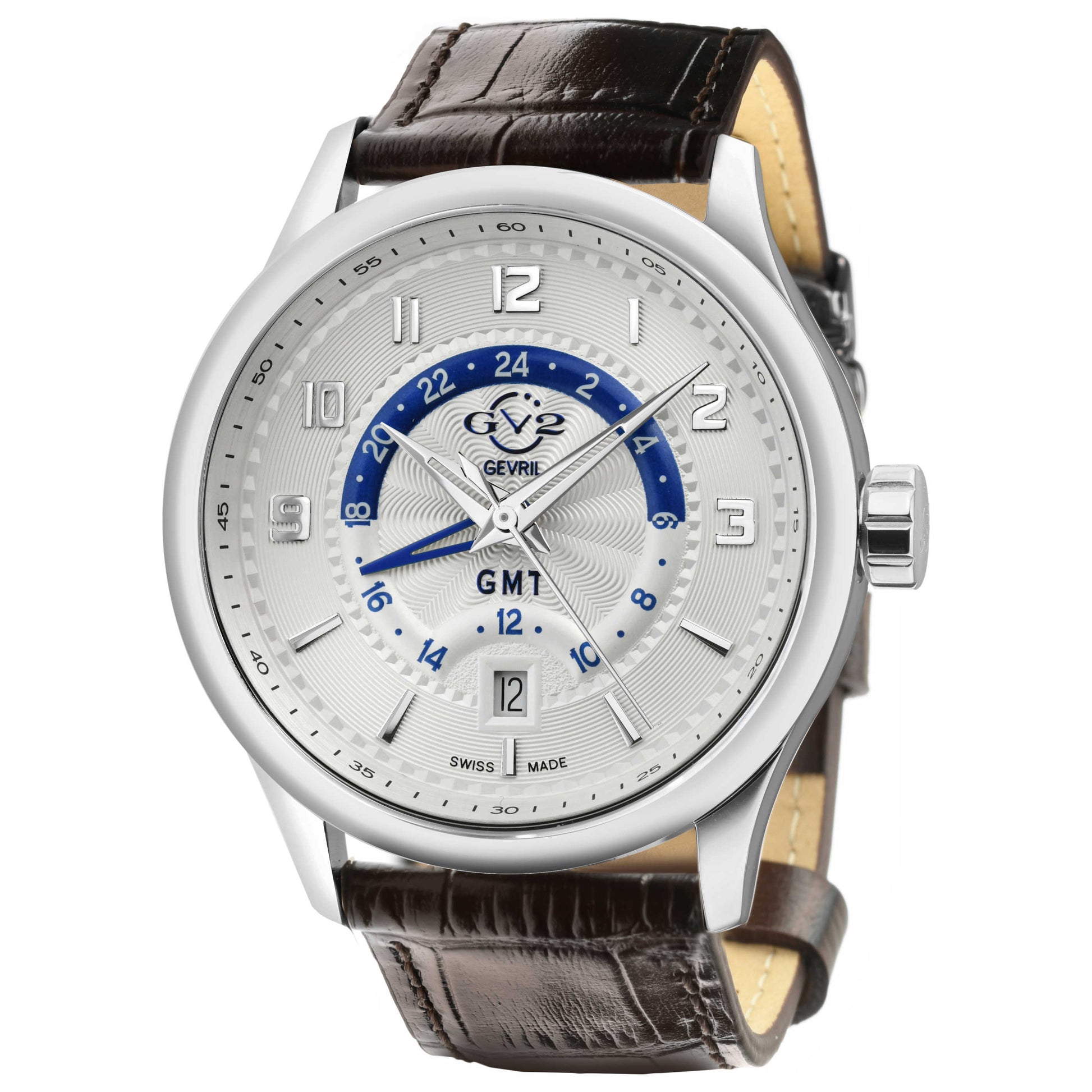 Front view of GV2 by Gevril Giromondo Men's Quartz Watch 42301