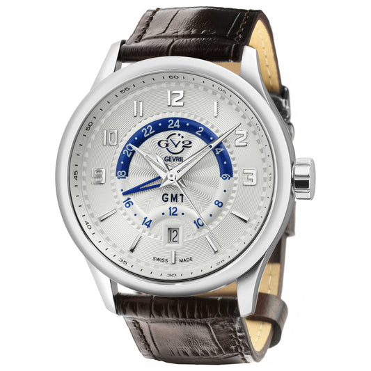 Front view of GV2 by Gevril Giromondo Men's Quartz Watch 42301