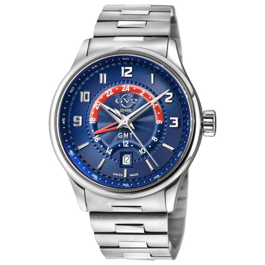 Front view of GV2 by Gevril Giromondo Men's Quartz Watch 42302B