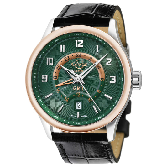 Front view of GV2 by Gevril Giromondo Men's Quartz Watch 42304