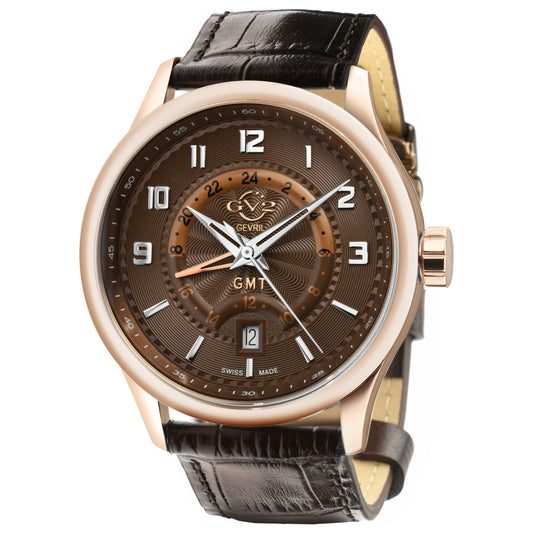 Front view of GV2 by Gevril Giromondo Men's Quartz Watch 42305