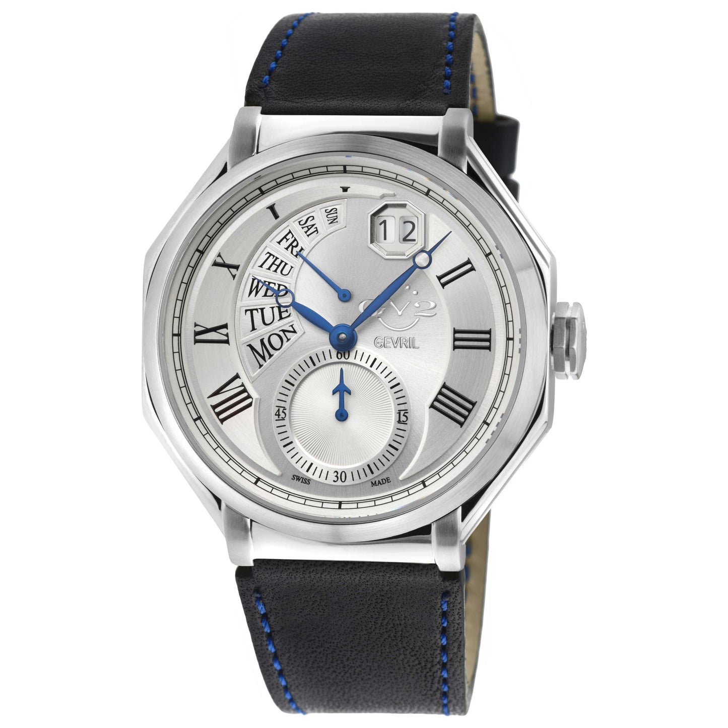 Front view of GV2 by Gevril Marchese Men's Quartz Watch 42420.1