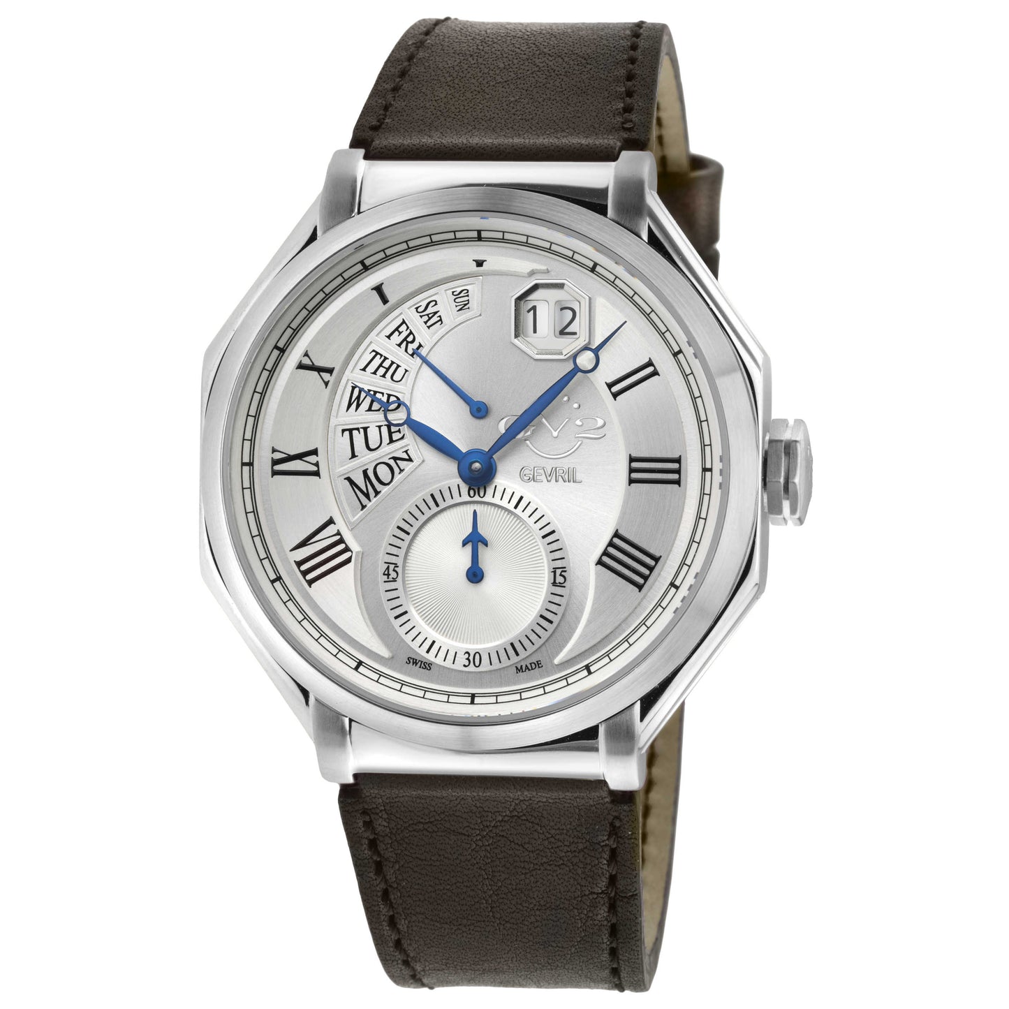 Front view of GV2 by Gevril Marchese Men's Quartz Watch 42420