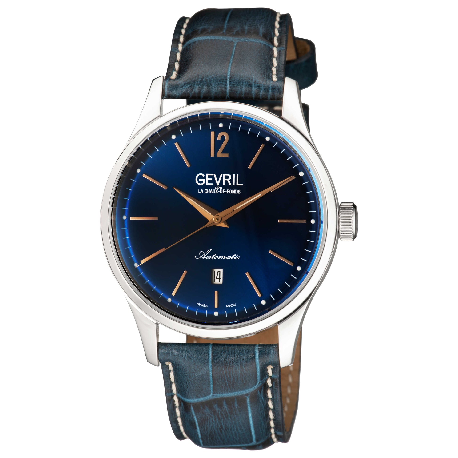 Front view of Gevril Five Points Men's Automatic Watch 4253A