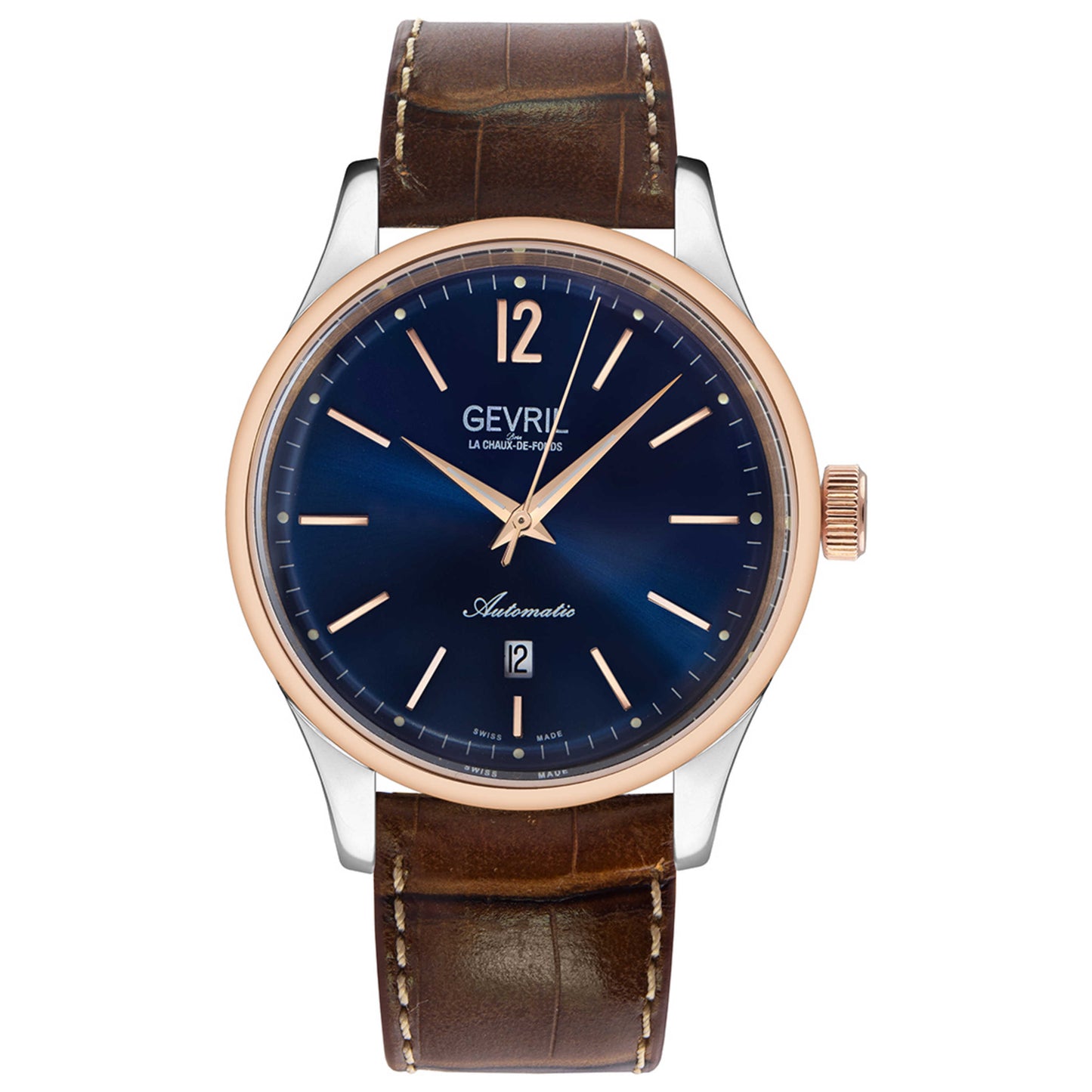 Front view of Gevril Five Points Men's Automatic Watch 4254A