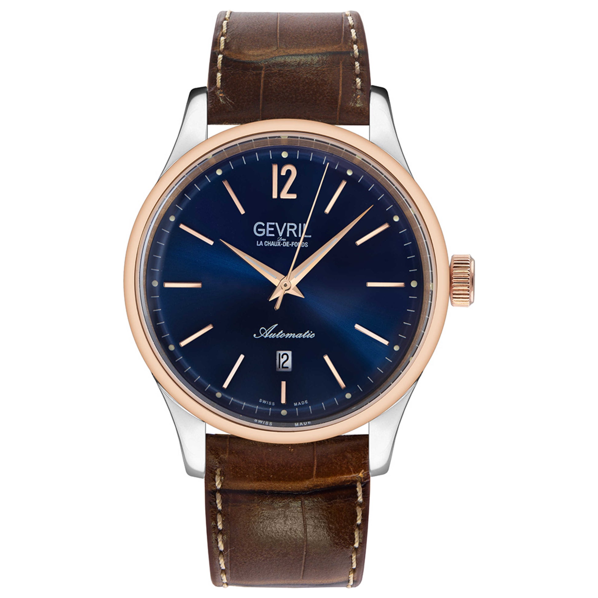 Front view of Gevril Five Points Men's Automatic Watch 4254A