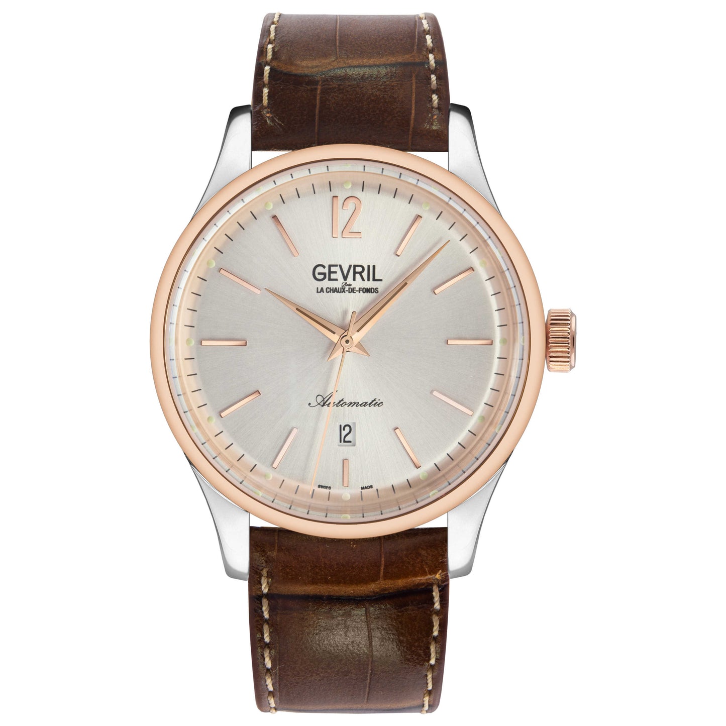 Front view of Gevril Five Points Men's Automatic Watch 4256A