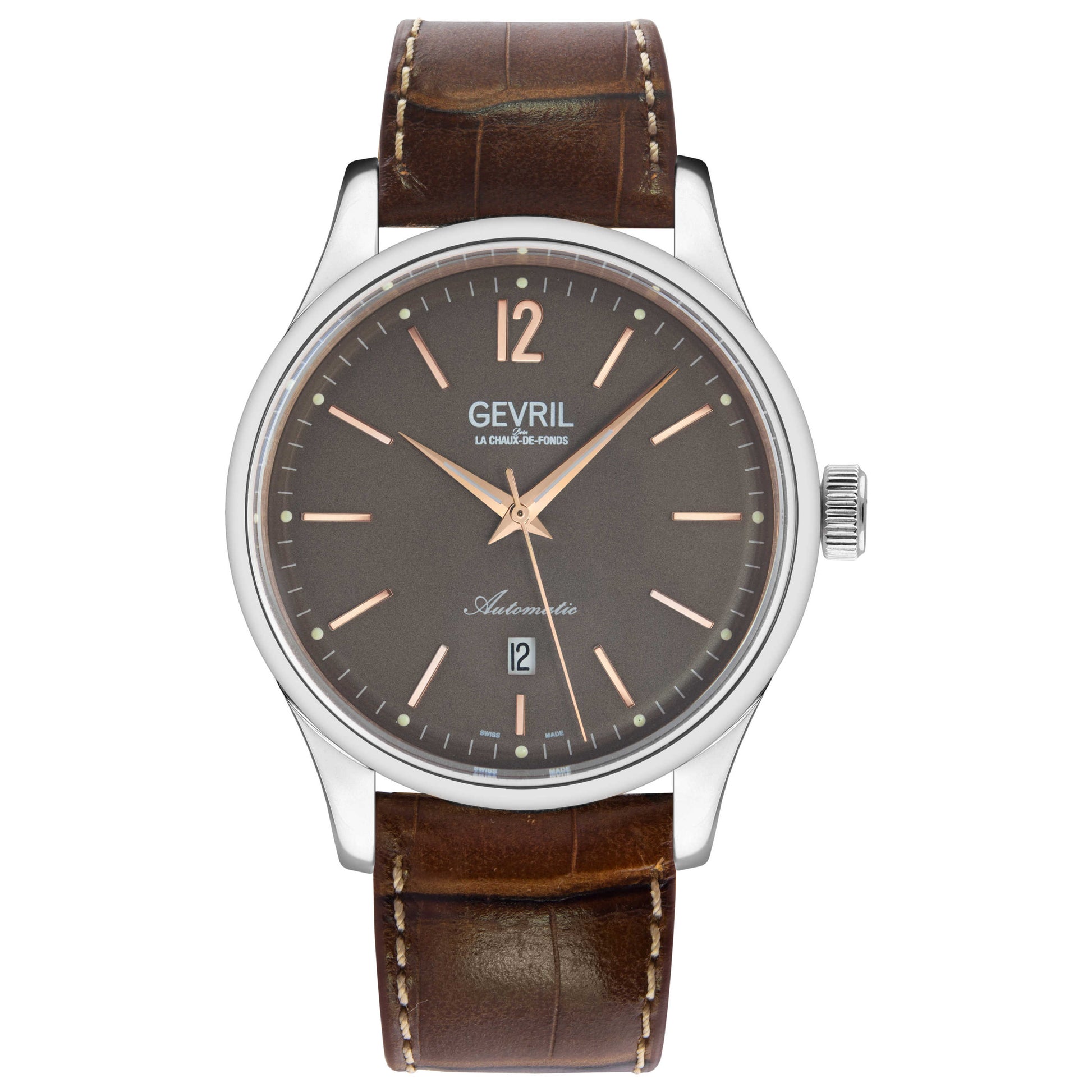 Front view of Gevril Five Points Men's Automatic Watch 4259A