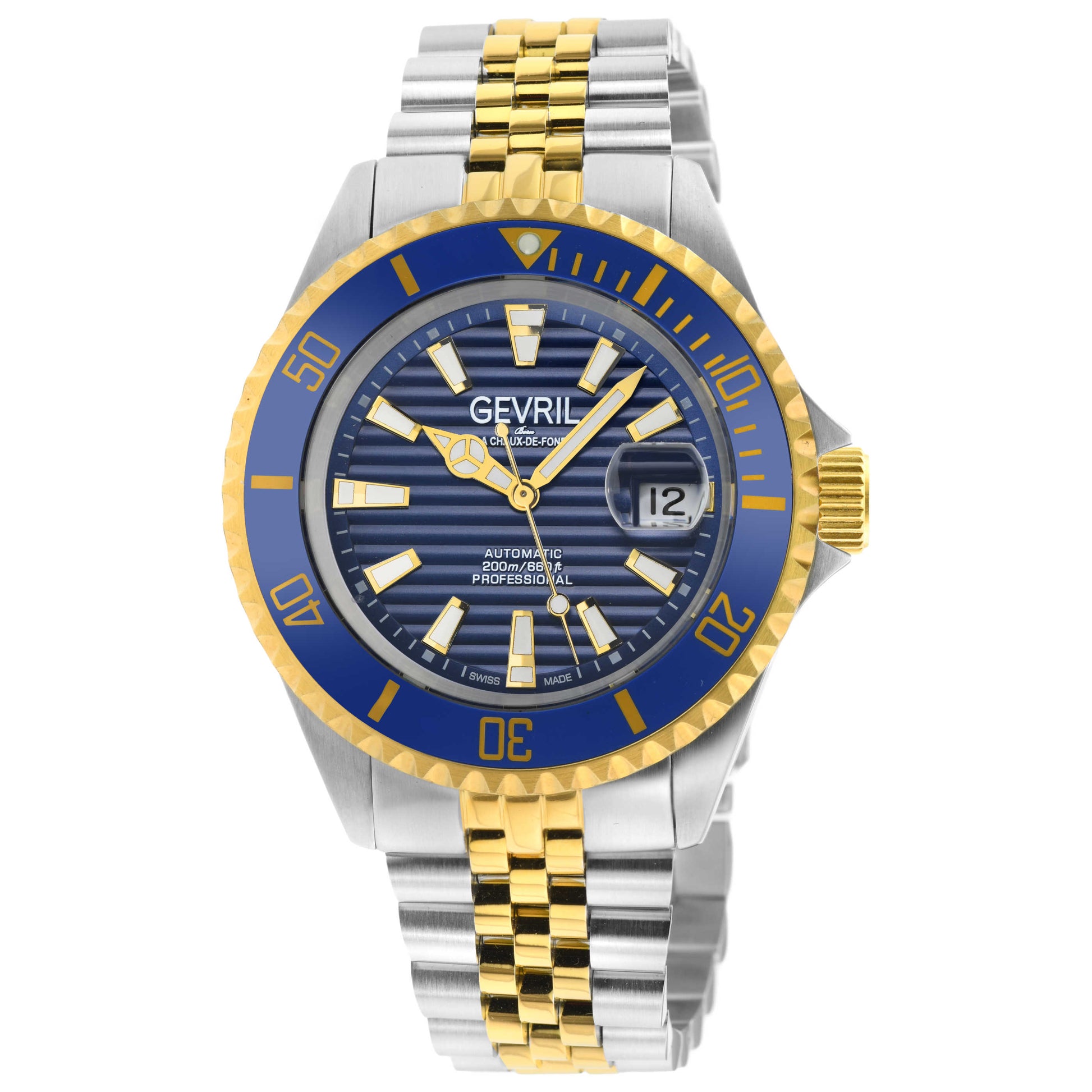 Front view of Gevril Chambers Men's Automatic Watch 42603
