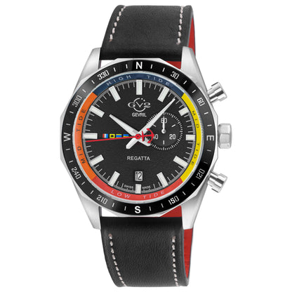 Front view of GV2 by Gevril Regatta Men's Quartz Watch 42700