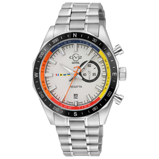 Front view of GV2 by Gevril Regatta Men's Quartz Watch 42701B
