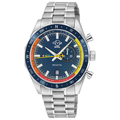 Front view of GV2 by Gevril Regatta Men's Quartz Watch 42702B