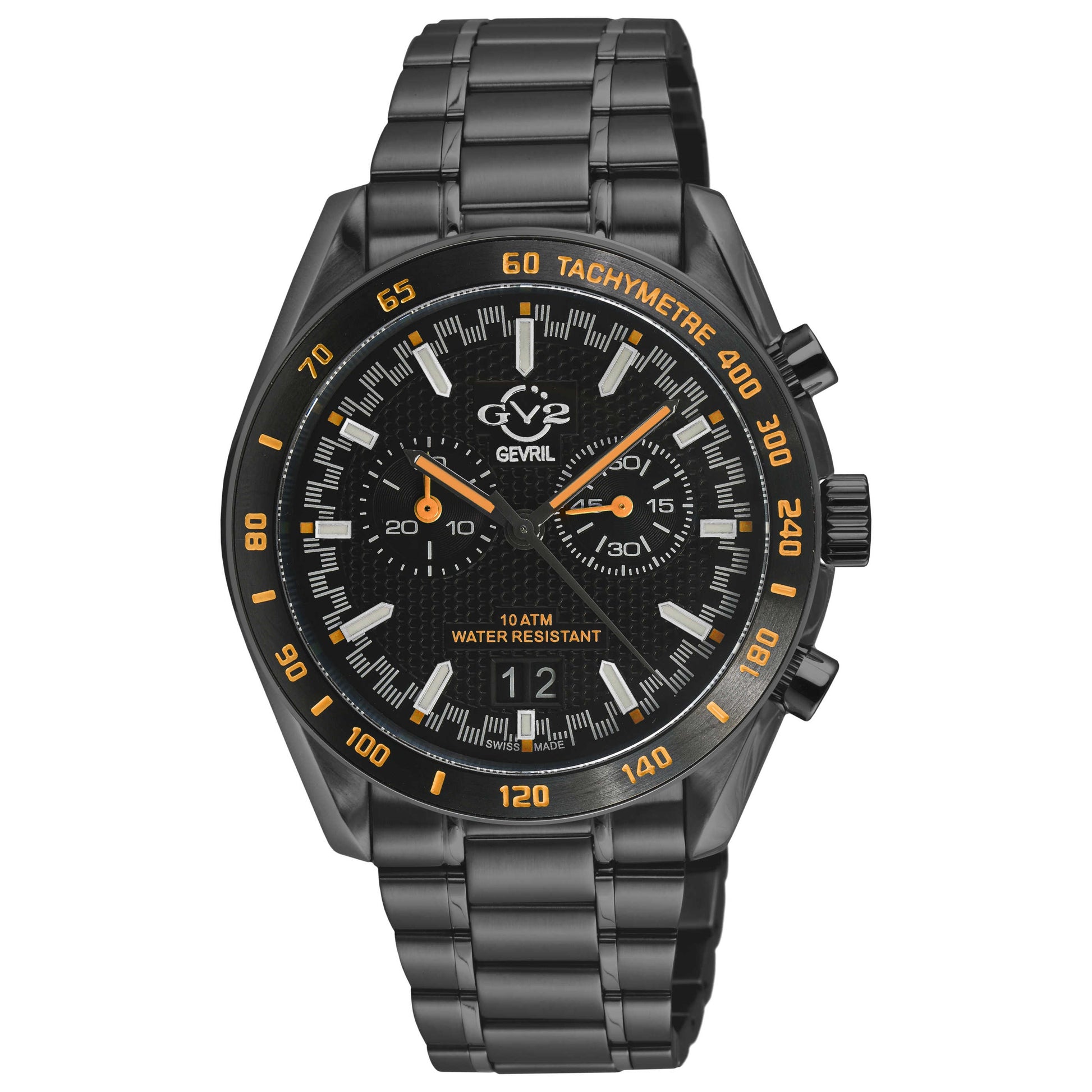 Front view of GV2 by Gevril Freccia Men's Quartz Watch 42902B