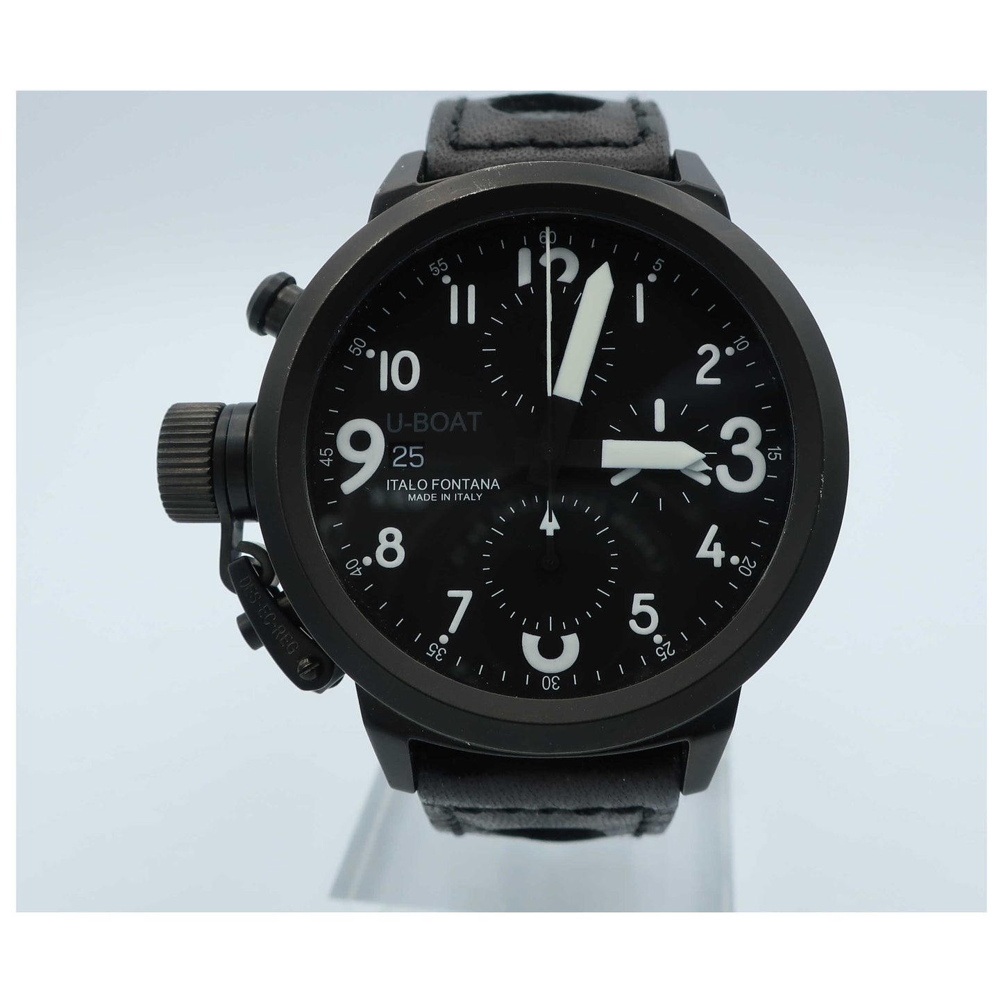 Front view of U-Boat Flight Deck Men's Automatic Watch 43-CAB-3-SDV0