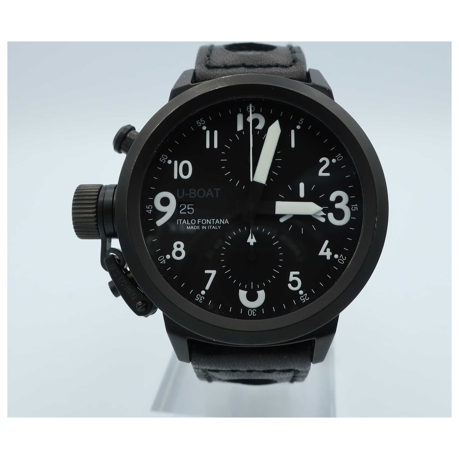 Front view of U-Boat Flight Deck Men's Automatic Watch 43-CAB-3-SDV0