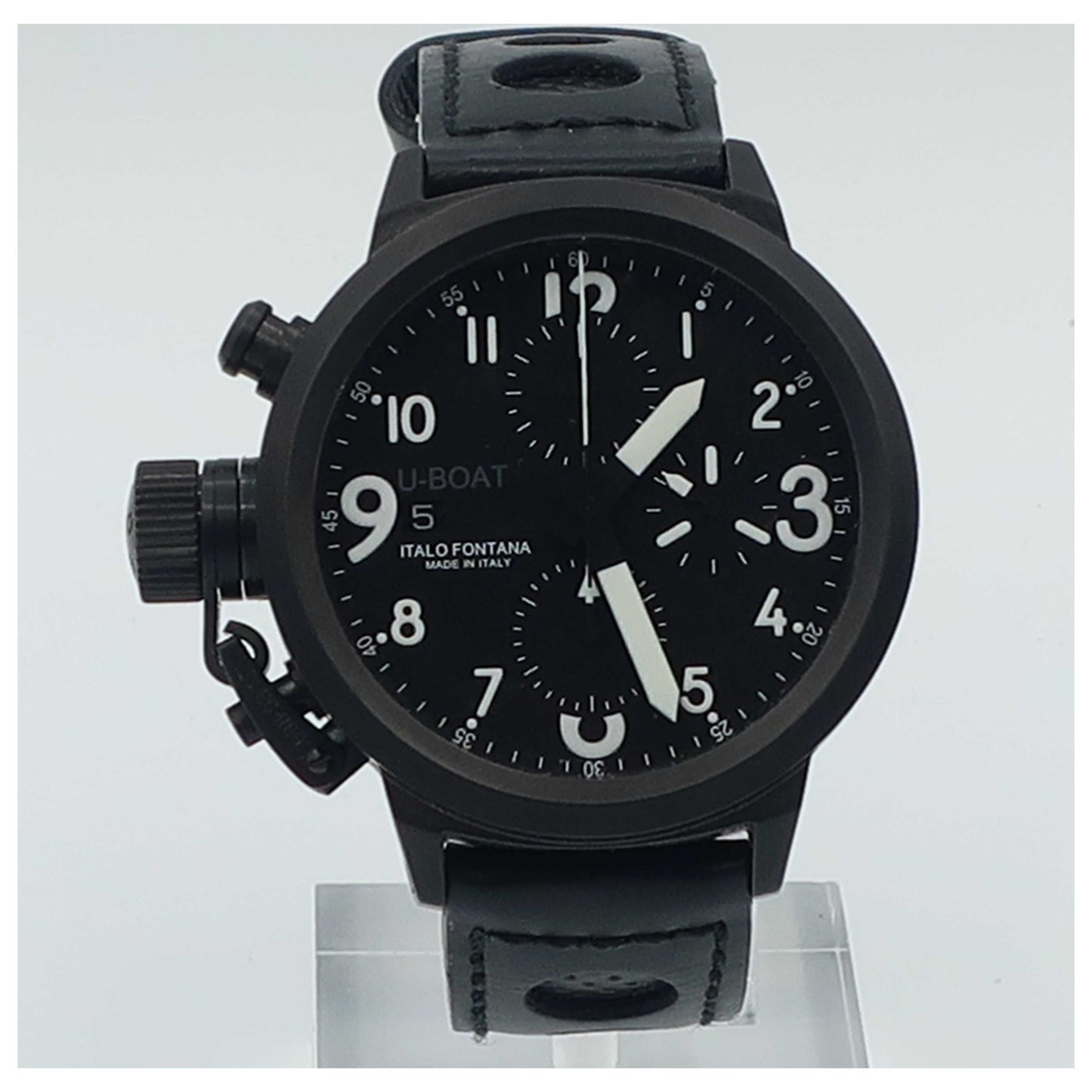 Front view of U-Boat Flight Deck Men's Automatic Watch 43-CAB-3-SDV