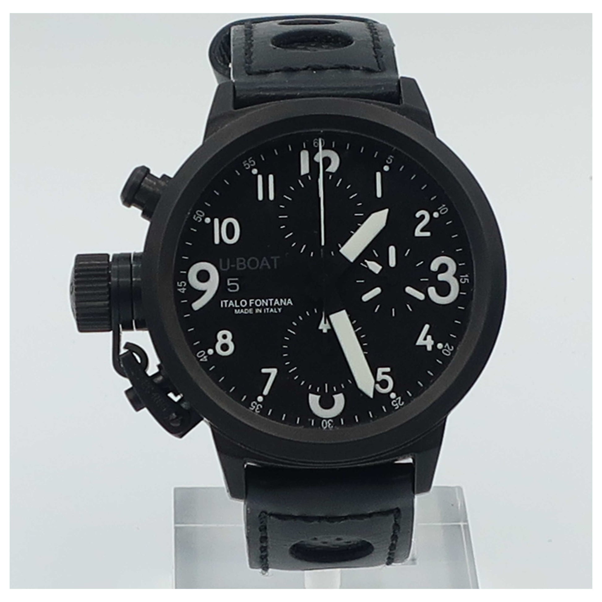 Front view of U-Boat Flight Deck Men's Automatic Watch 43-CAB-3-SDV