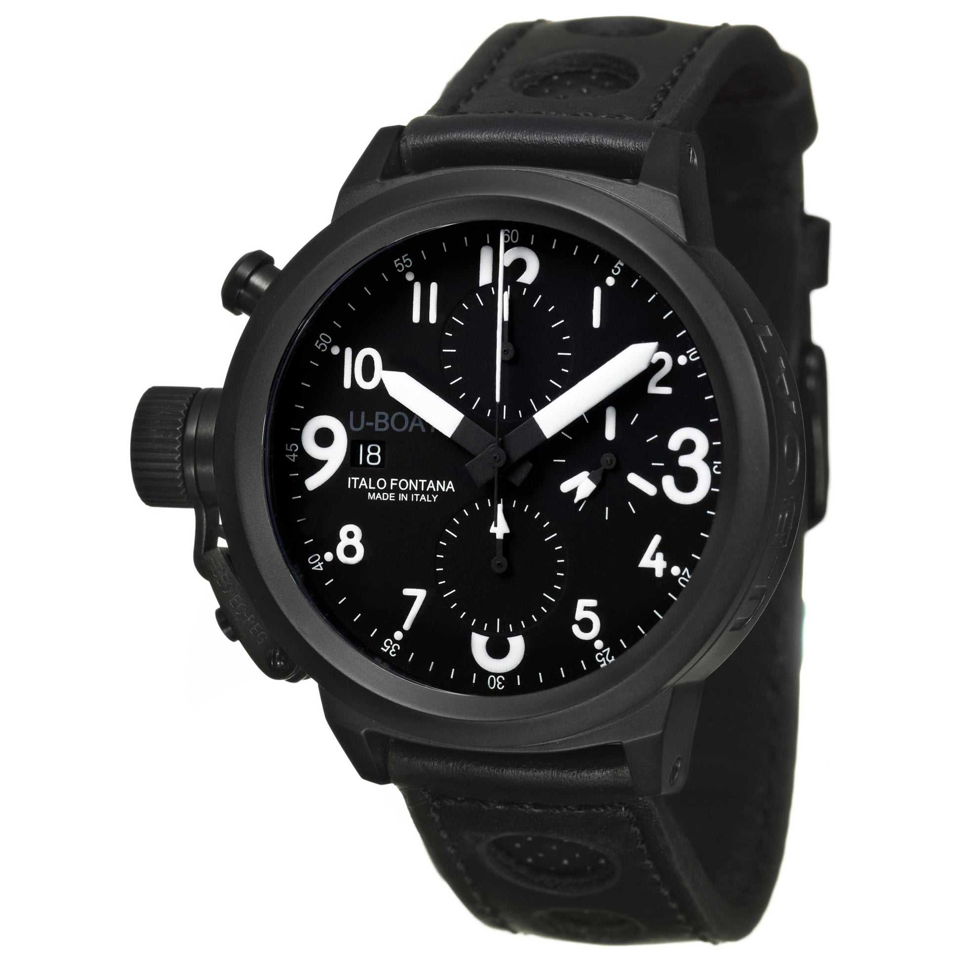 Front view of U-Boat Flight Deck Men's Automatic Watch 43-CAB-3