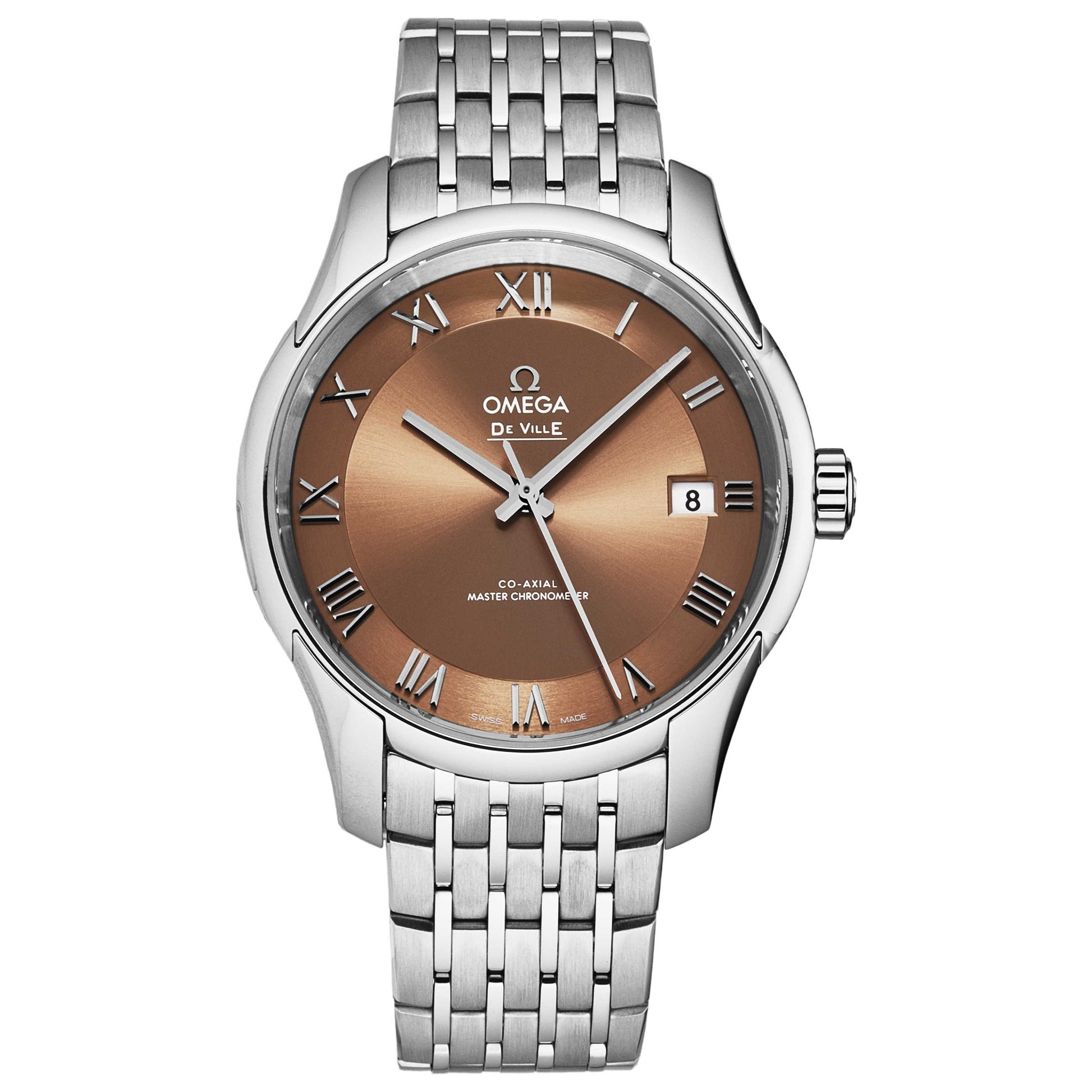 Front view of Omega De Ville Men's Automatic Watch 43310412110001