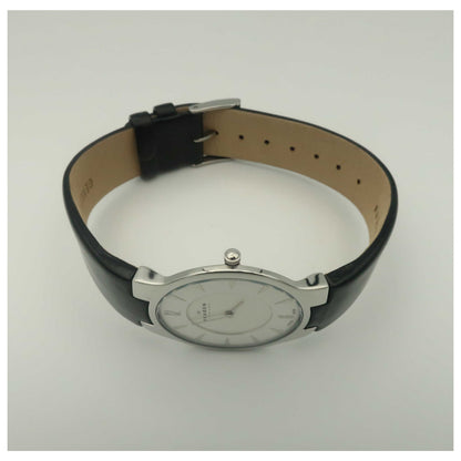 Skagen Leather Women's Japanese Quartz (Battery-Powered) Watch 433LSLB1-SD - Image #8