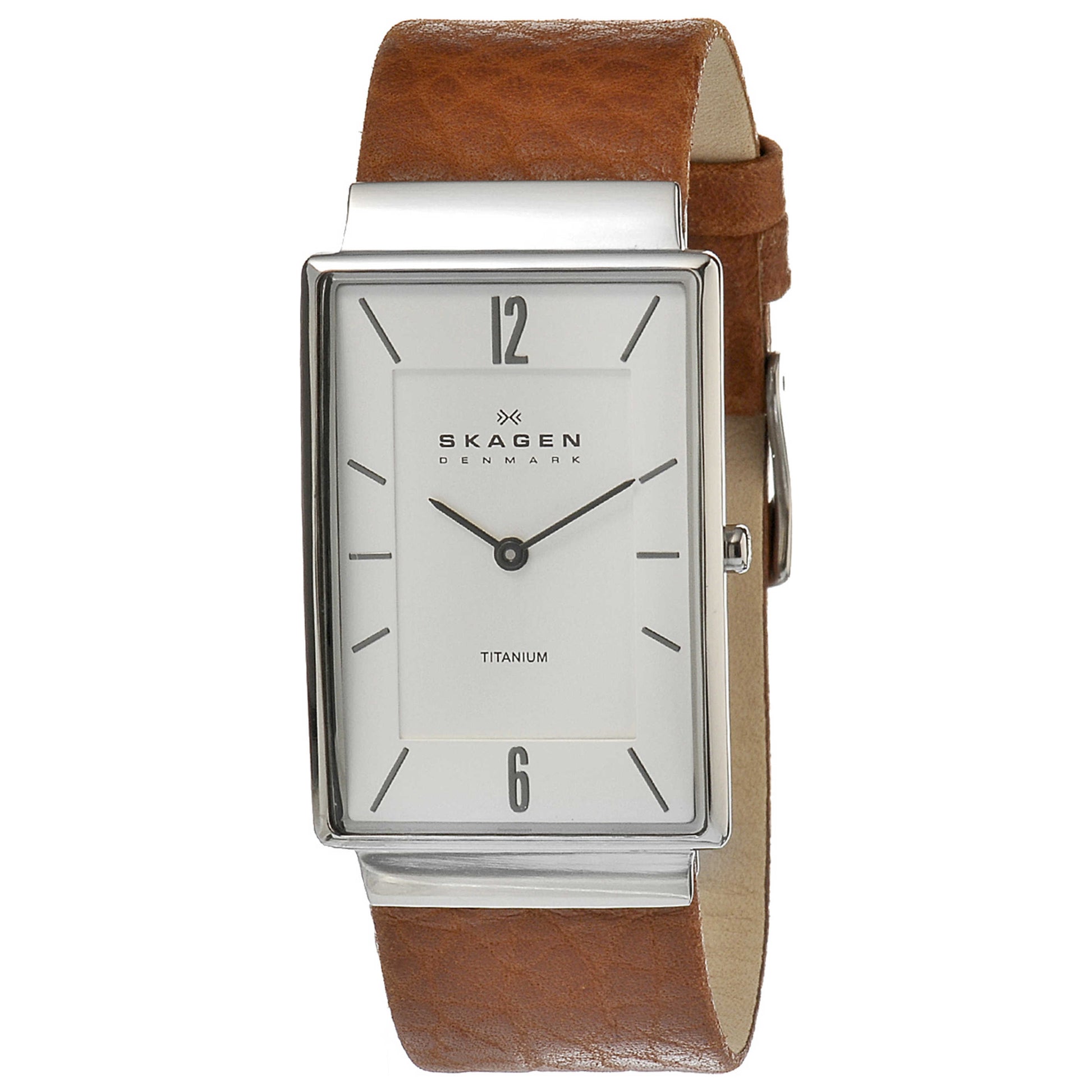Front view of Skagen Titanium Men's Japanese Quartz (Battery-Powered) Watch 434LTLDW