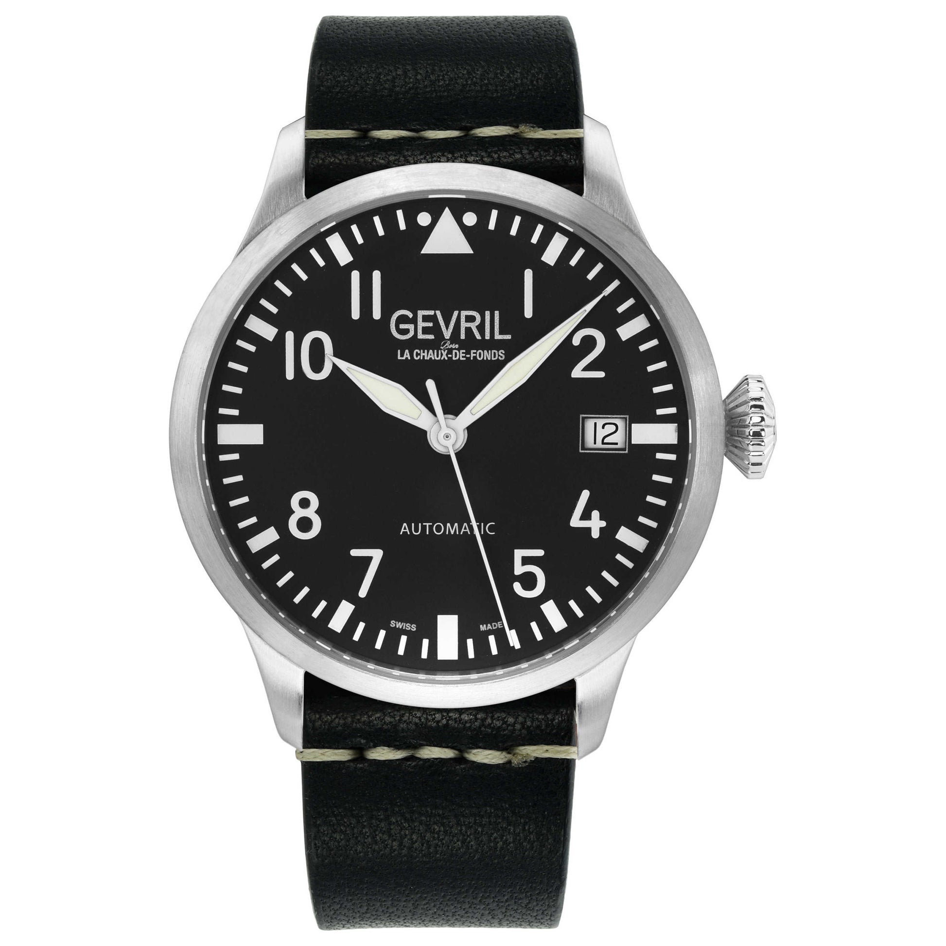 Front view of Gevril Vaughn Men's Automatic Watch 43500