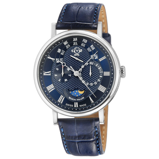 Front view of GV2 by Gevril Maestro Men's Quartz Watch 43601