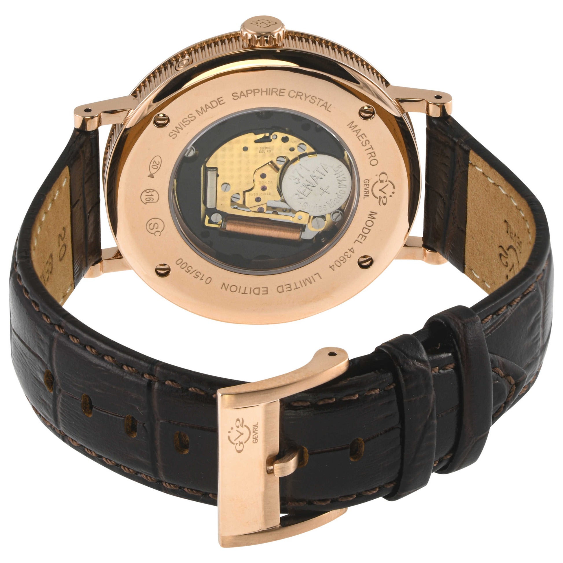 GV2 by Gevril Maestro Men's Quartz Watch 43604 - Image #2