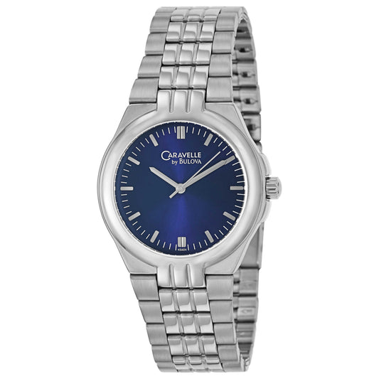 Front view of Caravelle Bracelet Men's Japanese Quartz (Battery-Powered) Watch 43A04