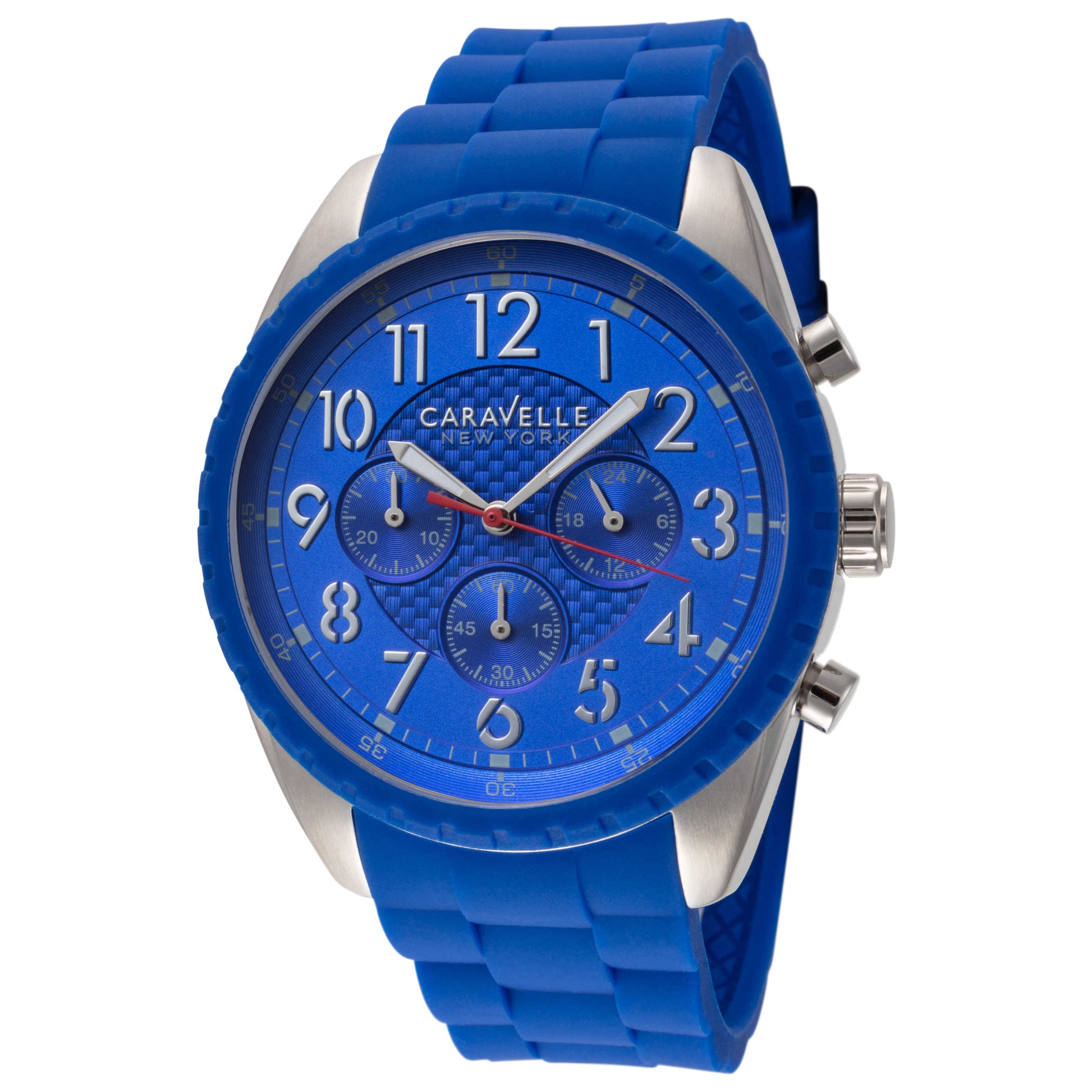 Front view of Caravelle by Bulova New York Men's Quartz Watch 43A121