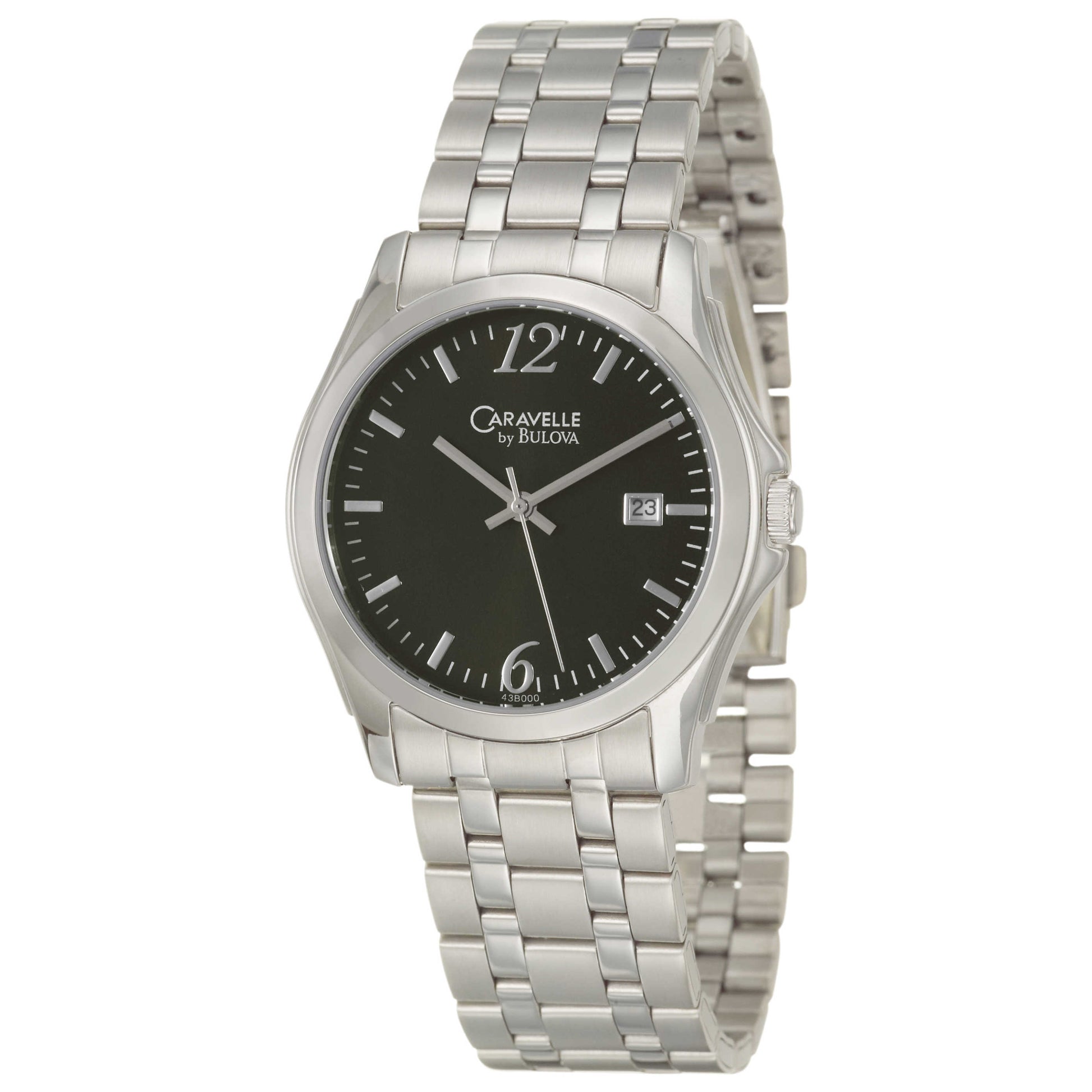 Front view of Caravelle Bracelet Men's Japanese Quartz (Battery-Powered) Watch 43B000